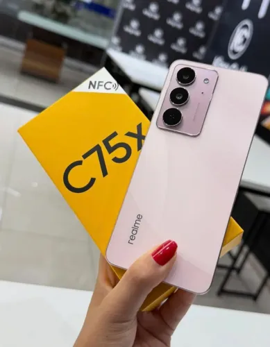 Telefone Novo Lacrado - C75X - Realme Duro na Queda - 256/8 GLOBAL rosa