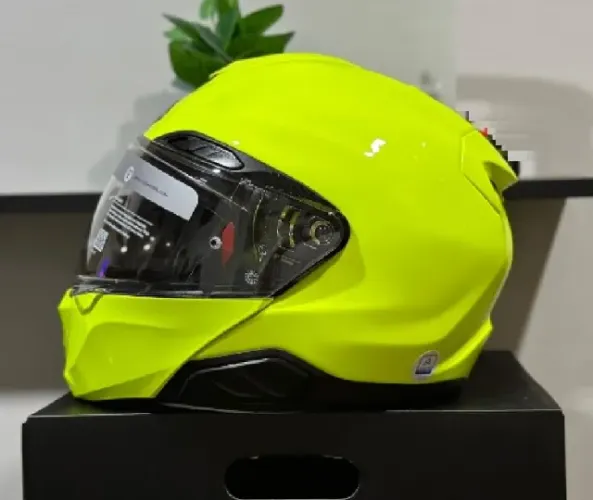 Capacete Hjc Rpha10 Max Evo Fluor Modular Escamoteável Novo na caixa Original Hjc + Óculos