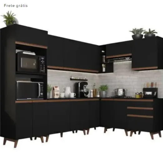 Armário de Cozinha Completa de Canto 462cm : VALOR PROMOCIONAL AVISTA 1,300,00 REAIS