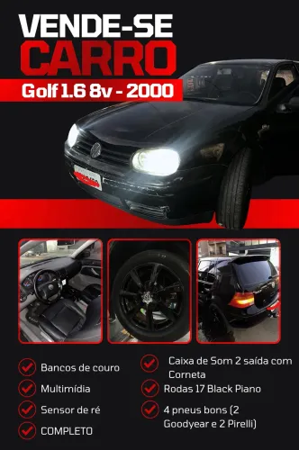 Volkswagen Golf 1.6 MI/ 1.6 MI Gener./black & Silver 2000