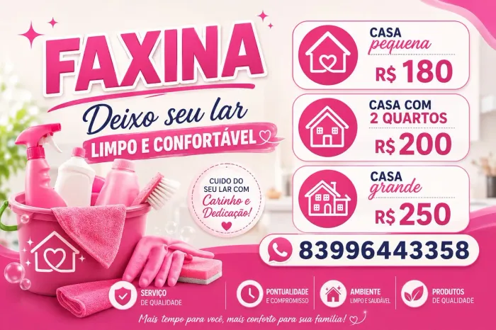 Faxina doméstica 