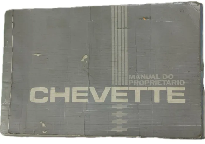 Manual Proprietário Original Chevrolet Chevette 1984