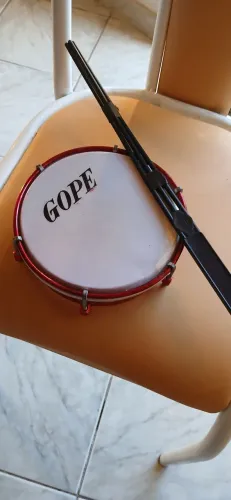 Tamborim gope 6 polegadas cereja ? selfie + baqueta contemporânea!