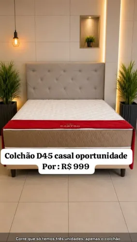 Colchão d45 só espuma dupla face sem isopor oportunidade pra zerar o estoque