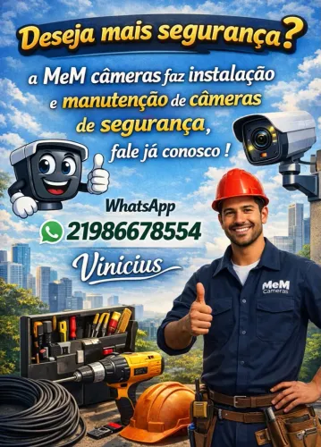 Instalação de câmeras de segurança