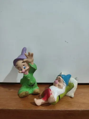 Miniatura bonecos anões da branca de neve