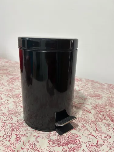 LIXEIRA INOX PRETA