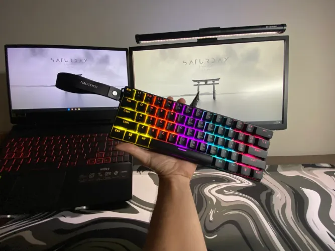 Teclado Mecânico AJAZZ NK61 Gamer 60% - Novo