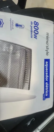 Aquecedor elétrico 800w 220v
