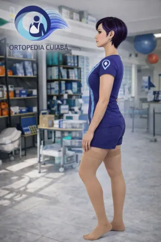 Meia de compressão coxa ultraline