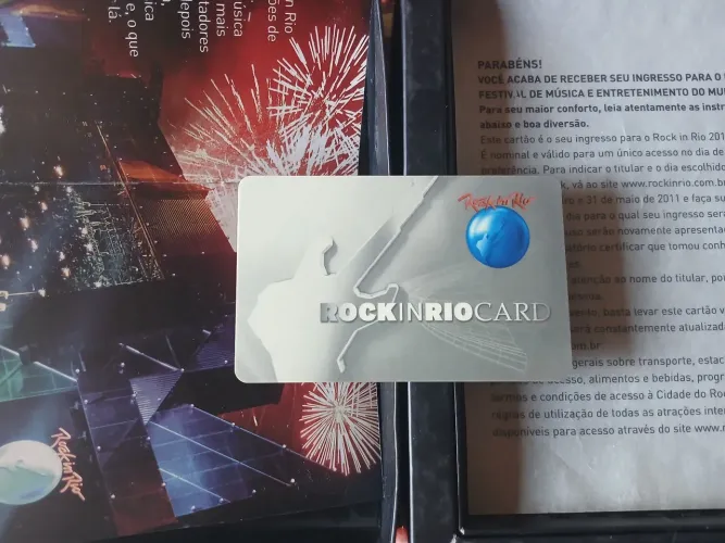 Ingresso rock in rio 2011