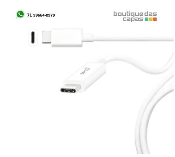 Novo Cabo tipo c x tipo c type c x type c macbook apple notebook moto g7 1,5 m