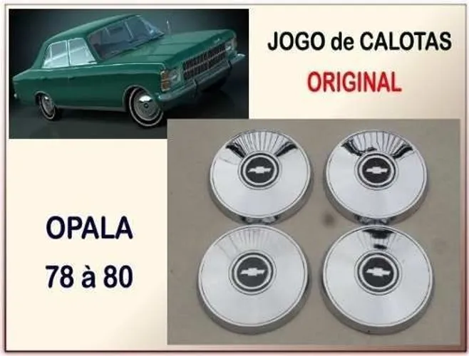 Calotas Opala E Caravan Luxo Comodoro 1978 À 1980 Cromadas