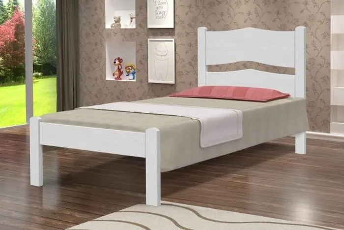 Cama Solteiro Astra Branco Até 12x