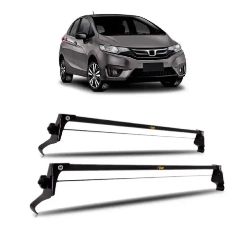 Rack Teto Honda Fit 2015 - Preto Material Aço - VP 1030