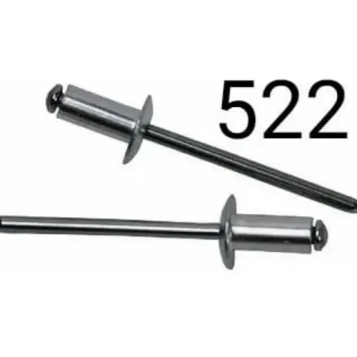 Rebite Pop Repuxo Alumínio 522 kit 100 peças