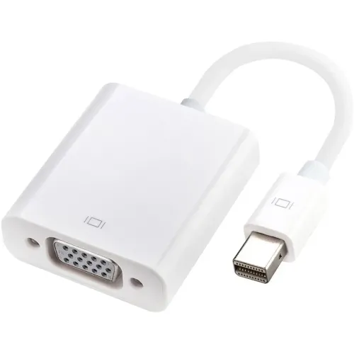 Cabo Adaptador Mini Display Port VGA para Apple MacBook Air Pro iMac, Mac Mini