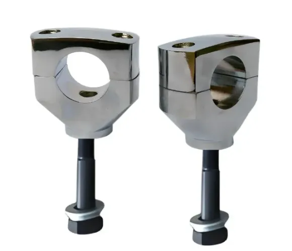 Par Risers Cromado Para Guidão De 1 Pol (25,4mm)