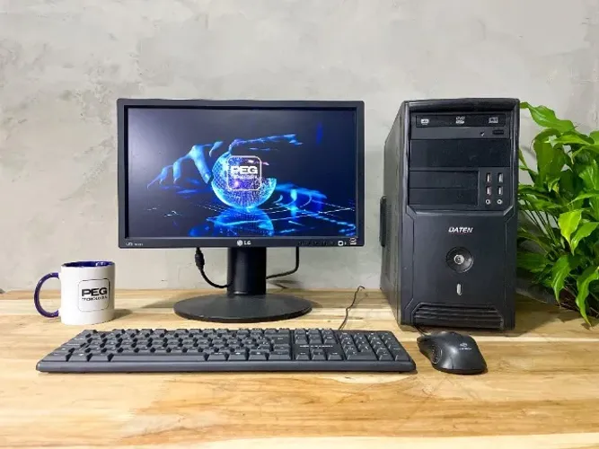 Computador completo Daten Intel i5 2ª Hd 500 4gb Ram Tela 19Pol Led + Teclado e Mouse