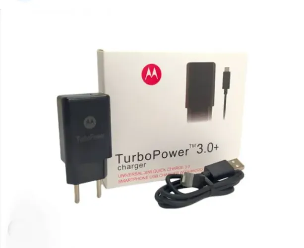 Carregador turbo Motorola.