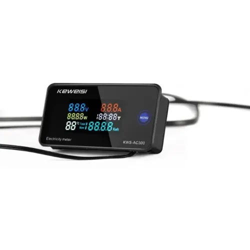 Medidor LCD Wattímetro, voltímetro, amperímetro, Keweisi kws AC300 AC 50-300V, 10A
