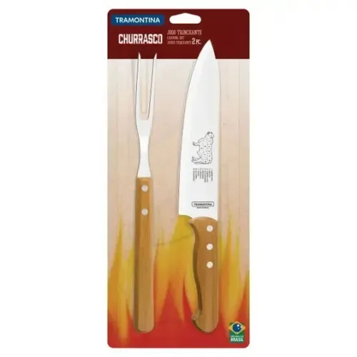 Kit Churrasco inox Tramontina 2 peças