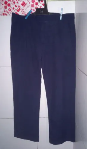 Calça Social Azul Escuro Masculino N:44