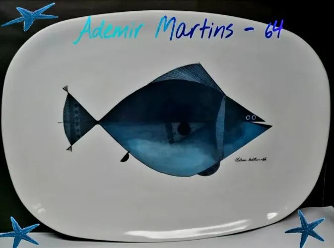 Bandeja  Goyana Assinado  Peixe Ademar Martins 