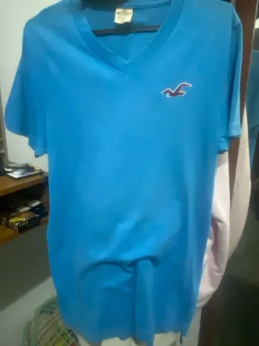 Camiseta Hollister Azul M 