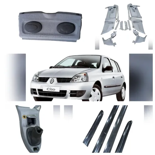Peças Clio 1.0 16v flex motor cambio acabamentos eixo 