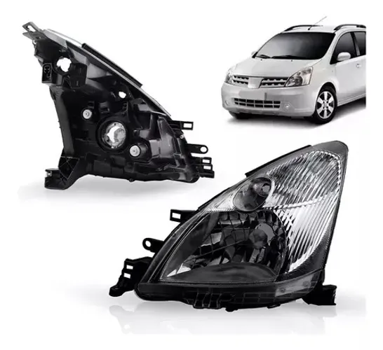 Farol nissan livina cromado 2009 2010 2011 2012 2013 2014