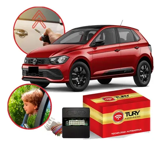 Módulo Subida Vidro Polo Track 2023 2024 Plug Play Tury