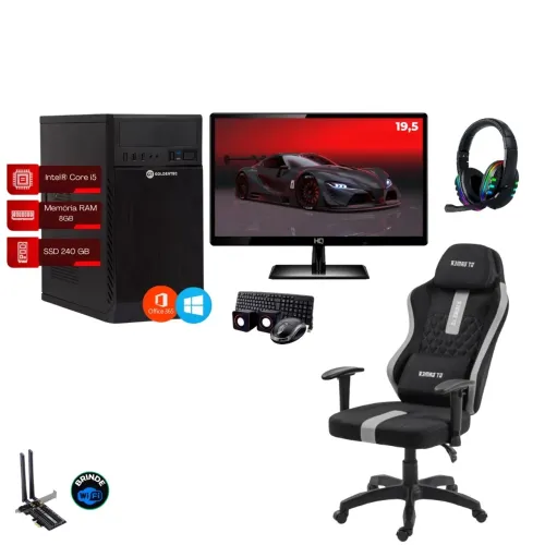 PC Completo + Cadeira Gamer
