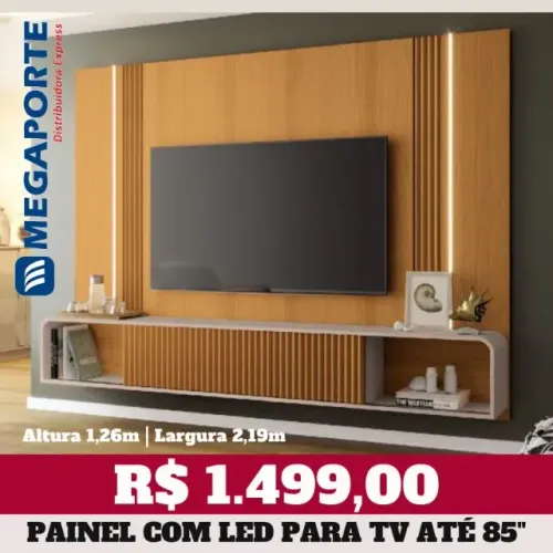 Painel Home com Led para TV até 85" (NOVO) Entrega Grátis! 
