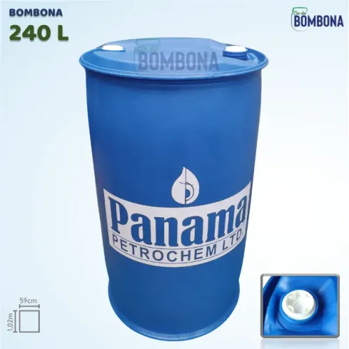 Bombona 240 Litros na Promoção - Tampa Fixa (Galão/Tonel/Tambor) 200 litros