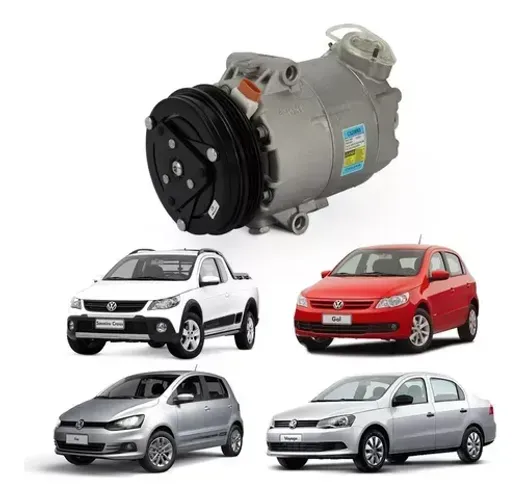 Compressor do ar-condicionado polia 3PK  par Gol, Voyage, Saveiro, Fox