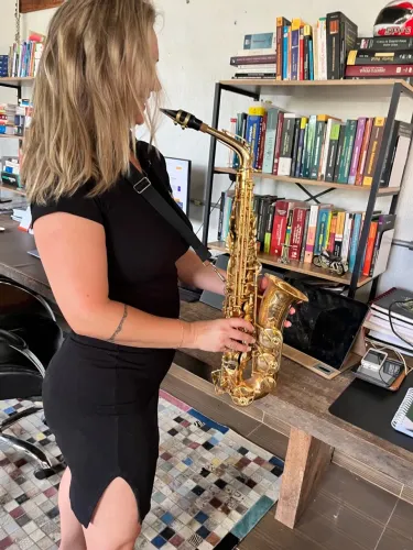 Saxofone Alto Weril Spectra A931 - Completo + Boquilha Paris + Case Cachimbo