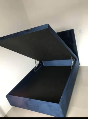 Cama Box Baú Azul Marinho