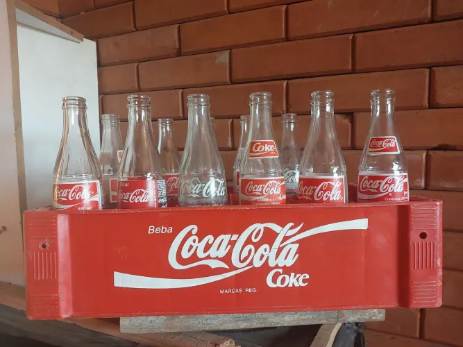 Engradado Coca-Cola Garrafas Antigas 290ml