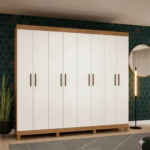 A pronta entrega roupeiro rubi novo com 8 portas 