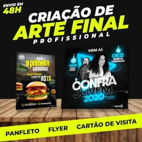 Panfletos Criação de Logomarca em geral