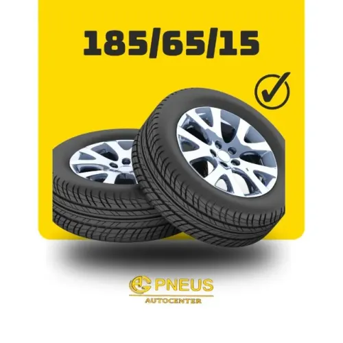 Pneus 185/65 R15 semi novos com muita borracha