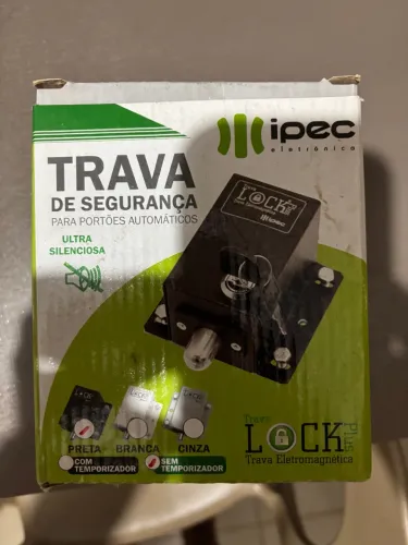 Trava Eletromagnética para Portões Automáticos Ipec Lock Plus