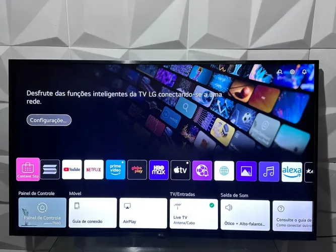 Smart tv 55 4k com Alexa comando de voz 