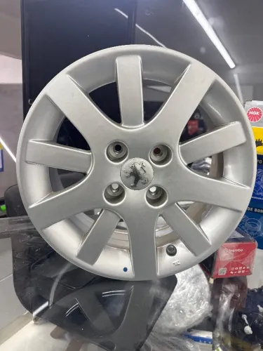 JOGO RODA ARO 15 ORIGINAL PEUGEOT, 207 206 PASSION, FURAÇÃO 4X108 MM, CÓDIGO PEÇA 933223
