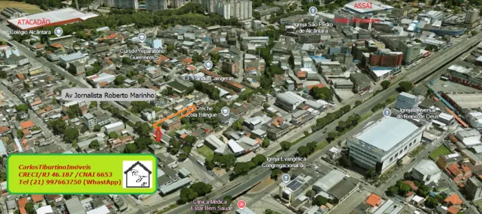 PC950 Terreno na Av. Jorn. Roberto Marinho com Área de 528,00m2, Bairro Alcântara