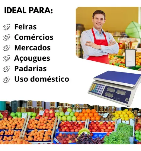 Balança Digital Comercial - Ideal para diversos comércios!