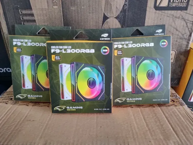 Cooler Fan F9-L300RGB 12cm C3TECH NOVO LACRADO FRETE GRÁTIS PARA MACEIÓ