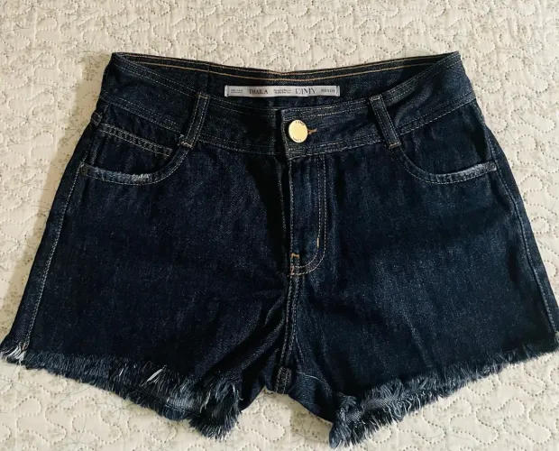 Short Jeans Destroyed - Tamanho P