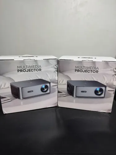 projetor td98 pro com android 4k novo na caixa 12x cartão 